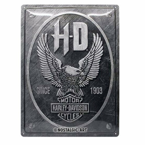 CARTEL 30X40 cm HARLEY DAVIDSON METAL EAGLE